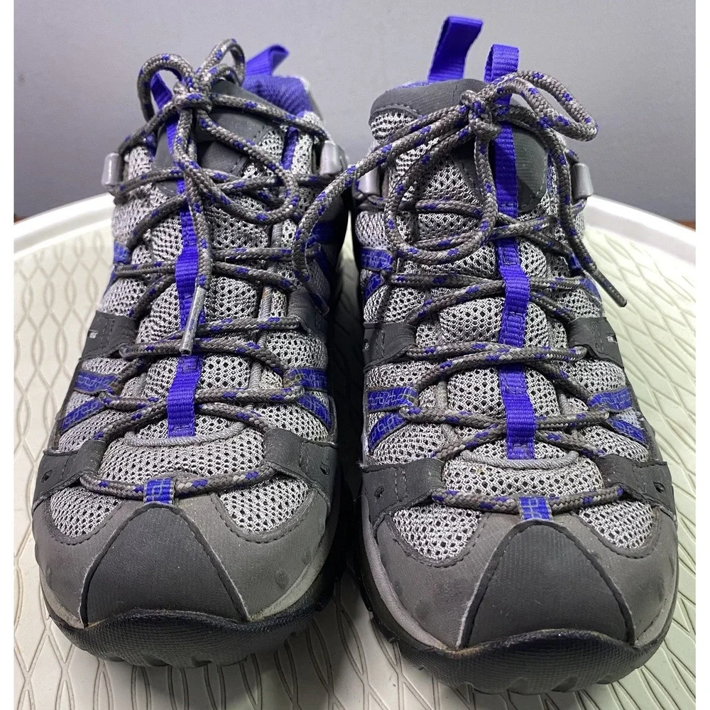 Merrell Womens Ulta Marine Charcoal & Blue Hiking shoes Gore-Tex Vibram‎ Sz.7